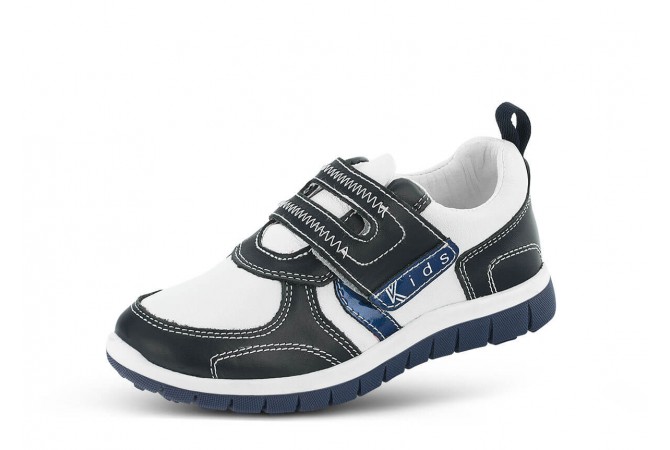 Παιδικά αθλητικά παπούτσια σε λευκό και μπλε χρώμα